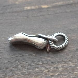 Brighton DANCE Ballet Slipper ABC Dangle Charm Pink Crystal Bead Retired